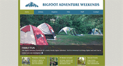 Desktop Screenshot of bigfootadventureweekends.com
